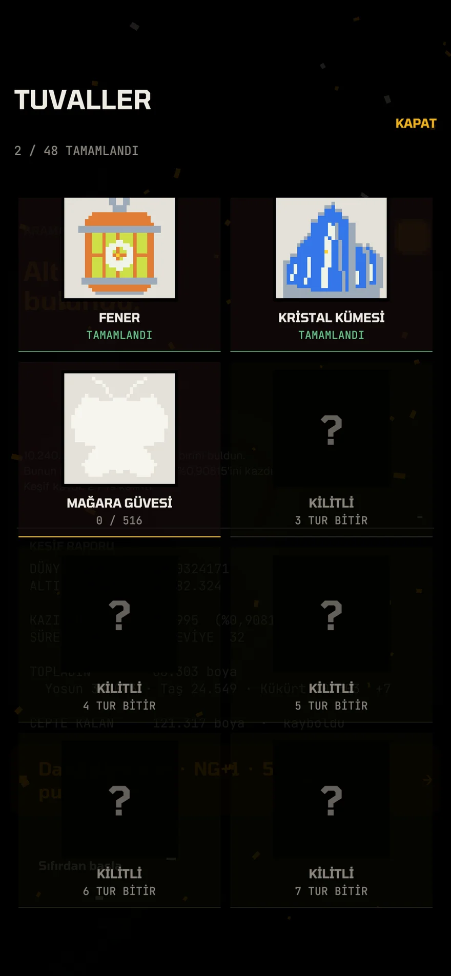 Golden Pixel - 48 Numaralı Sanat Tuvali Koleksiyonu