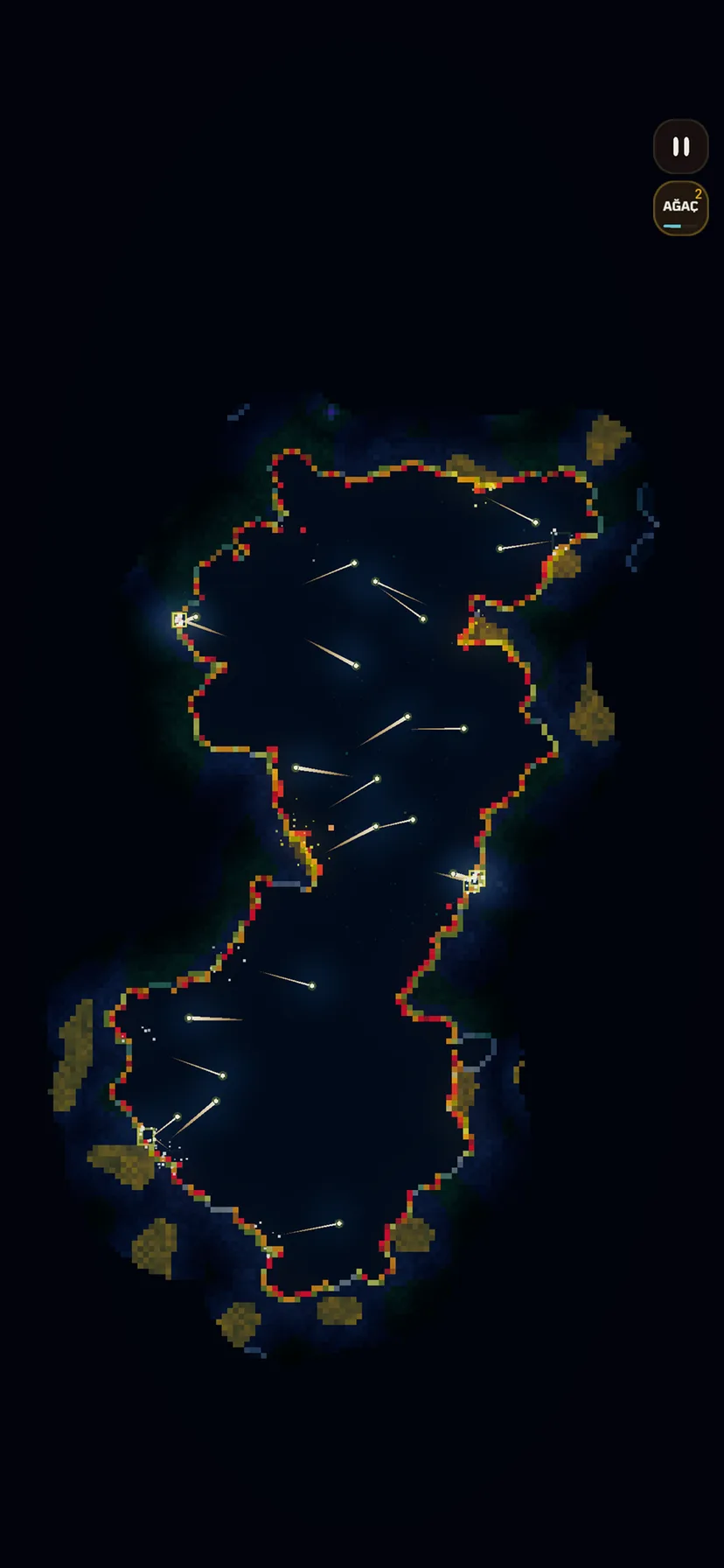 Die Höhlenwelt von Golden Pixel: abprallende Lichtkugeln und Pigmentadern