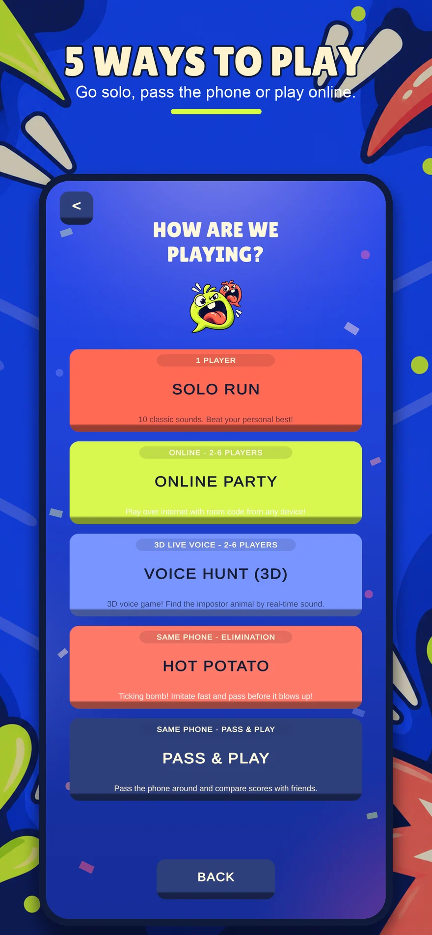 5 Spielmodi