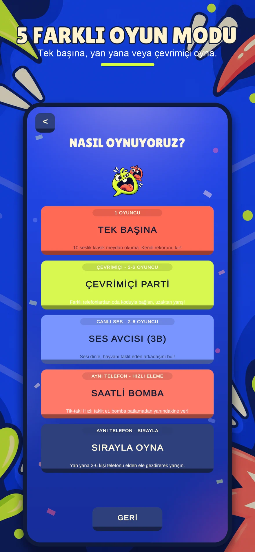 5 Farklı Oyun Modu