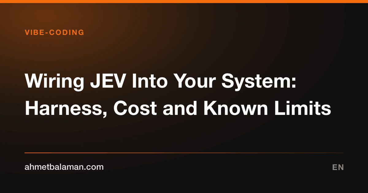 Wiring JEV Into Your System: Harness, Cost and Known Limits