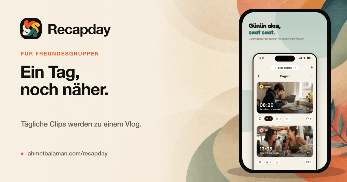 Wie ich Recapday entwickelt habe: ein Entscheidungsprotokoll von der Idee bis zum Store